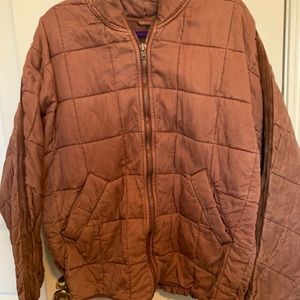 Free People Cherry Cola Dolman Quilted Jacket